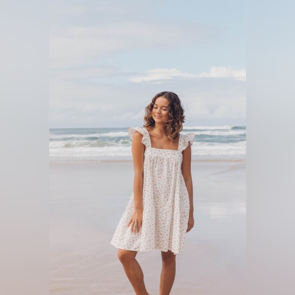Oak Meadow Frill Mini Tea Dress